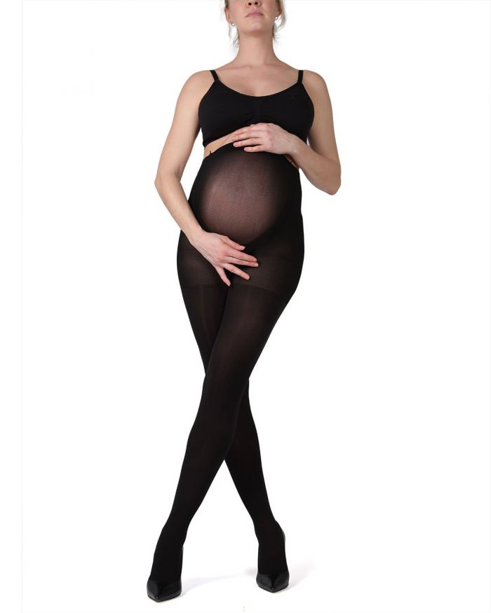 Memoi Maternity Hosiery 2018 Ma-404-black-front_web  Hosiery Catalog 2018 | Pantyhose Library